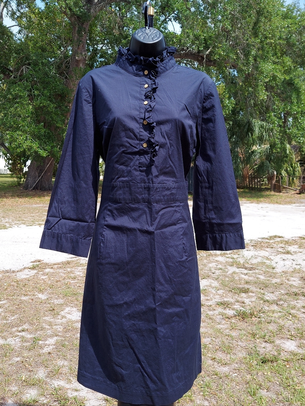 Tory Burch dark blue dress size 14